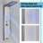 45'' Shower Panel with Fixed Shower Head-86553881