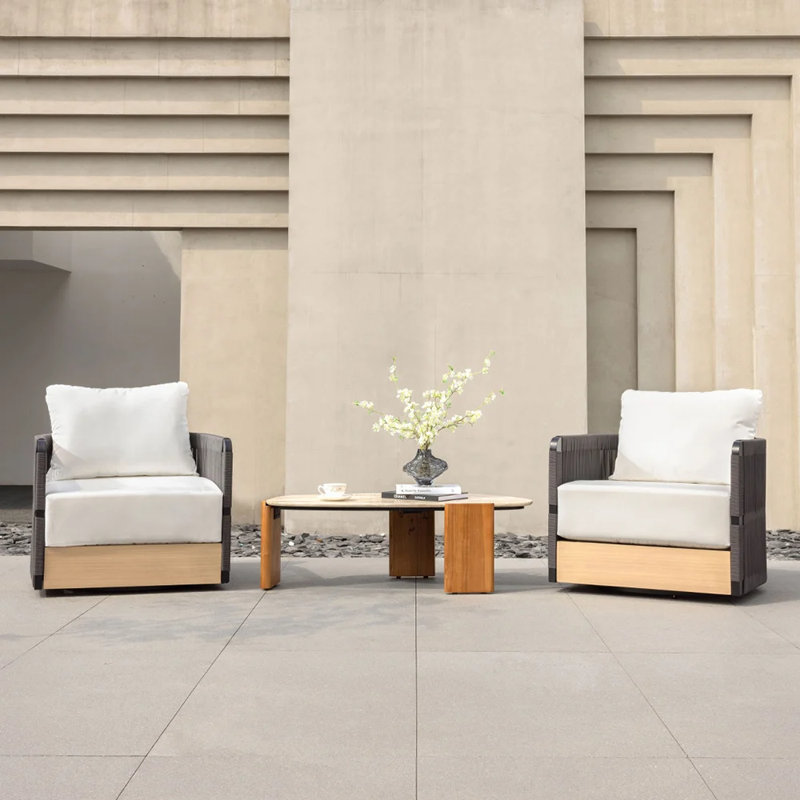 Chaise pivotante Kielah, Noir
