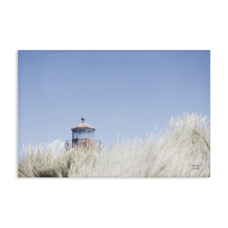 «Peering Over Lighthouse», art mural sur toile par Nathan Larson, H 16 po x l 24 po