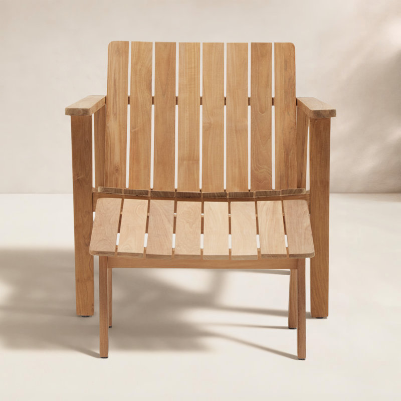 Haven Solid Wood Adirondack Chair with Ottoman