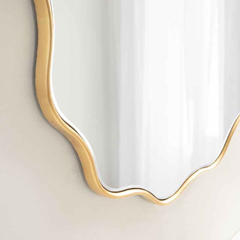 Miroir mural Francina, Or, 32 po x 32 po