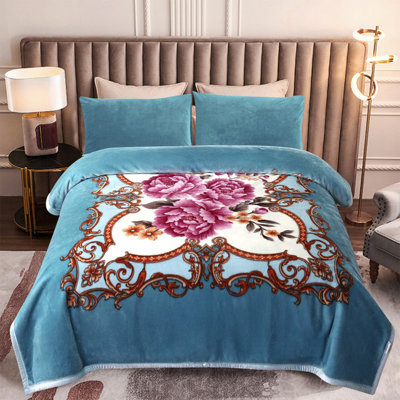 Thick Soft Bed Blanket, Double-Sided Fleece Blanket, Thick Cozy Blanket for Bedroom