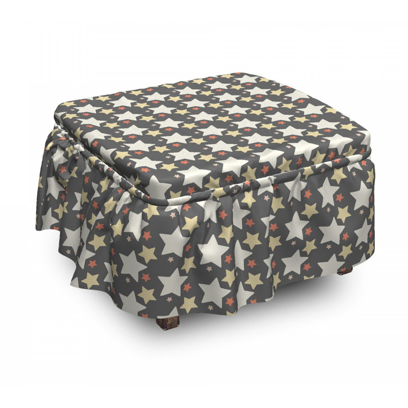 Housse pour repose-pieds big little abstract stars