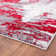 Tapis abstrait rouge