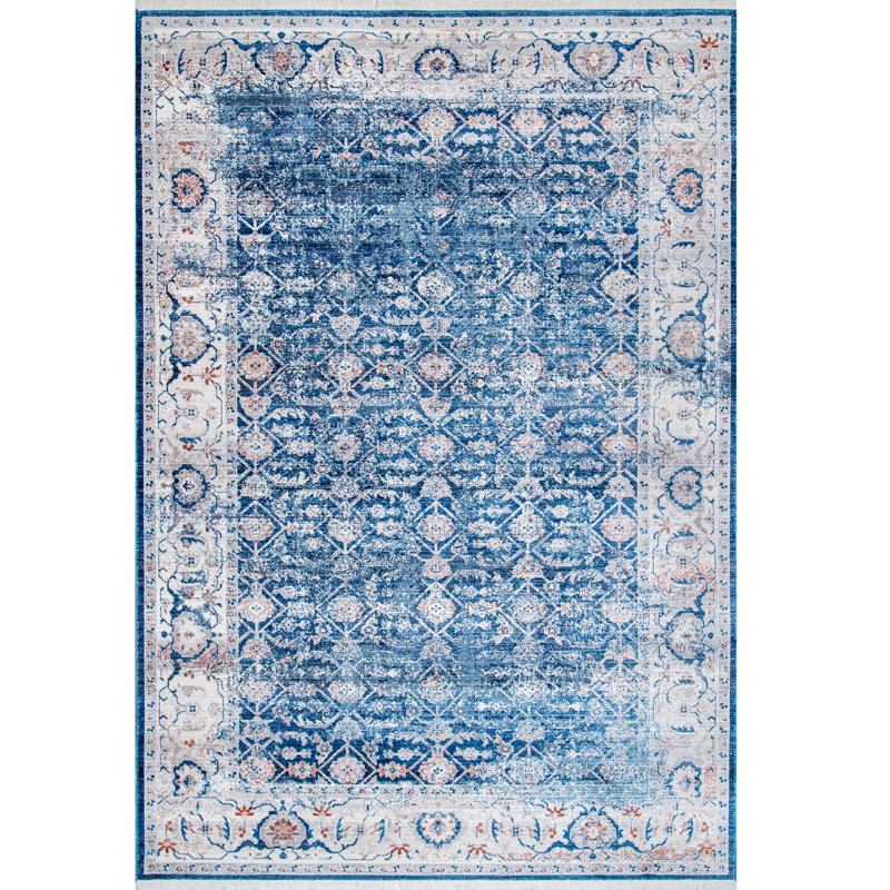 Fernanda Faded Persian Area Rug, Rectangle 6'7" x 9'