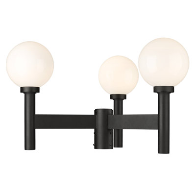 Tête de lanterne noire 3 lumières Milliken