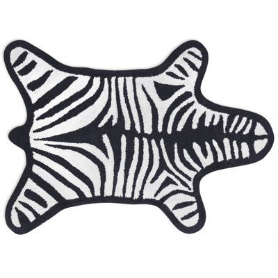 Zebra Cotton Bath Mat