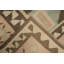 Tapis brun à motif géométrique tissé à plat 8 x 12