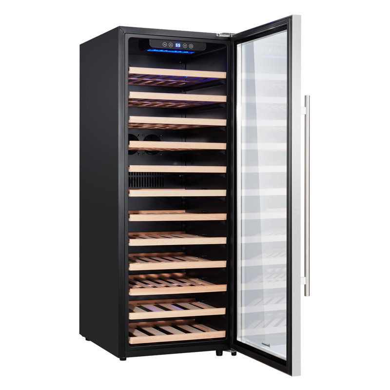 Kalamera Single Zone 19.5'' Freestanding 80 Bottle Wine Refrigerator