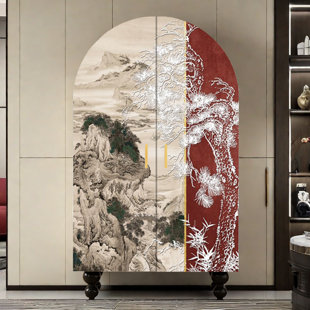 Armoire-penderie à double porte arquée
