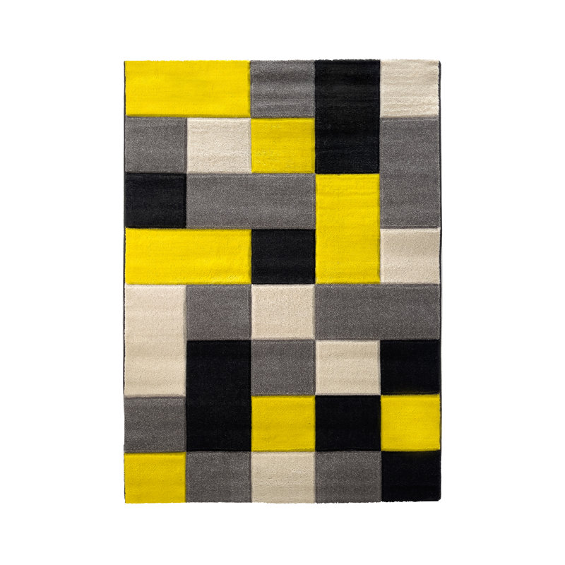 Nettey Geometric Hand Woven Area Rug, Rectangle 60 x 110cm