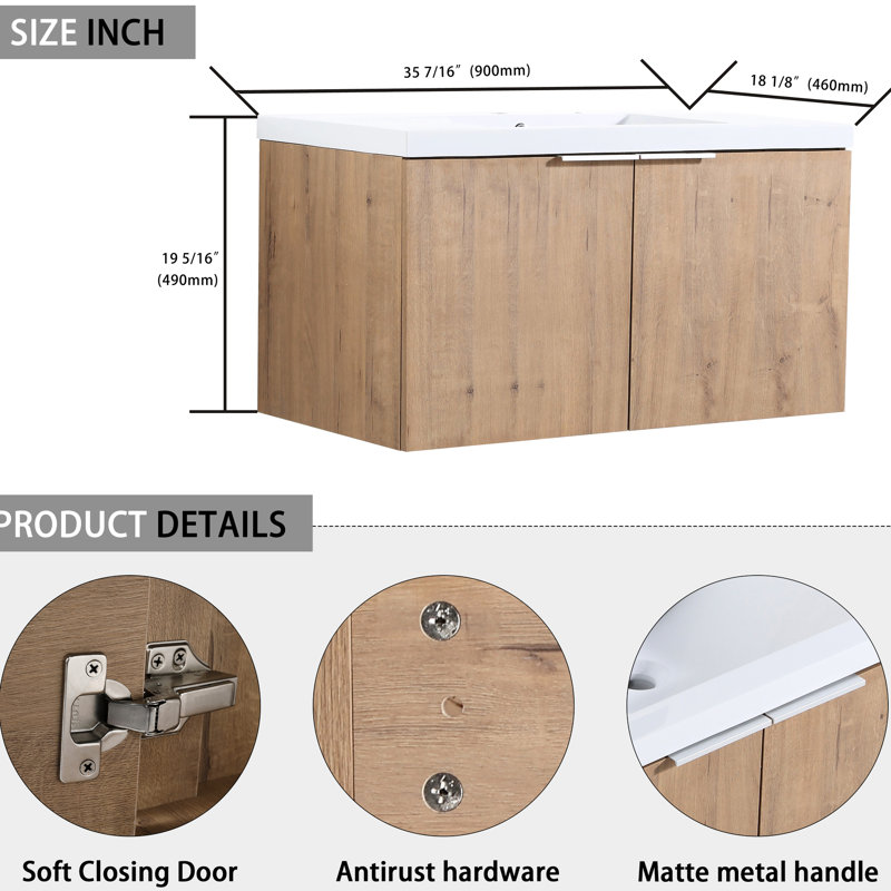 Meuble-lavabo de salle de bain de 84 po avec lavabo et armoire latérale, 84"