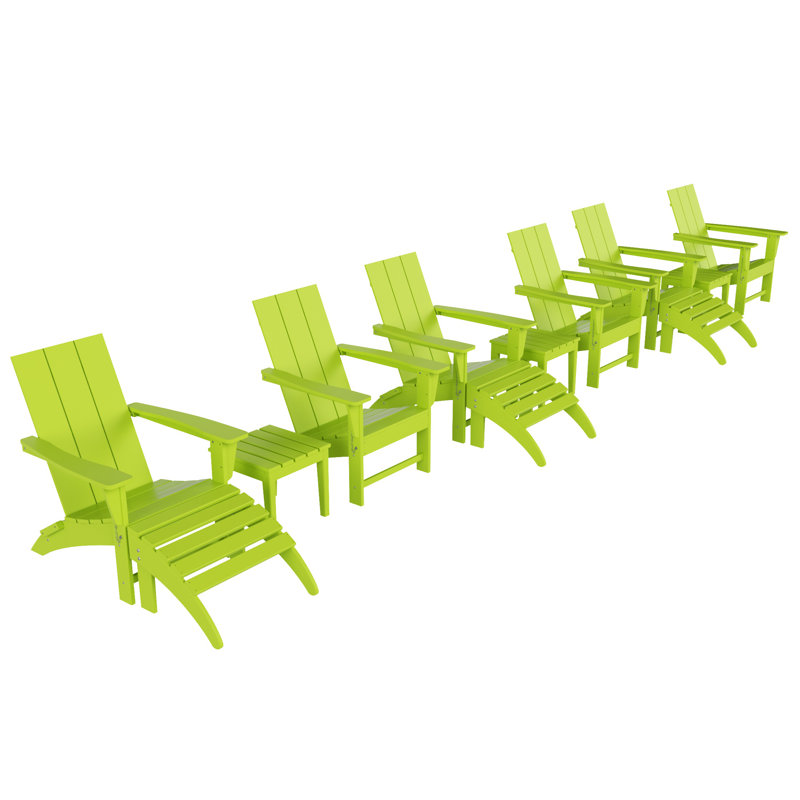 Joubert 6 - Person Patio Conversation Set, Lime