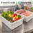 Meat lug 6 pack 20 x 15 x 7 inch 9 gallon white food grade plastic bus tubs with lids heavy duty utility container for dishwashing kitchen prep restaurant catering storage