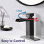 Robinet de lavabo pour salle de bain à poignée simple 1 ou 3 trous avec plaque de pont et trop-plein-118546154