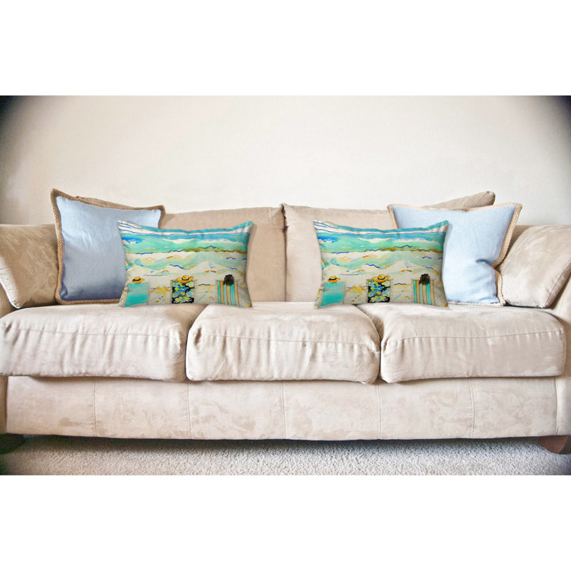 Housse de coussin rectangulaire intérieure / extérieure Bottoms Up
