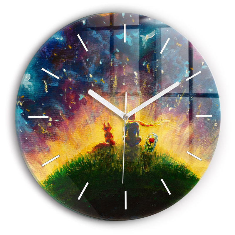Glass Wall Clock