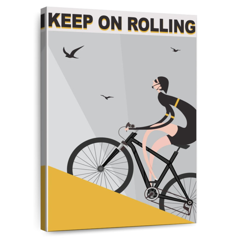 Senne Keep On Rolling, 36" H x 24" W