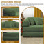 Canapé-lit futon convertible 4 en 1 en velours côtelé, 63 pouces, avec 2 oreillers, aucun assemblage requis-1443662618-1490432191