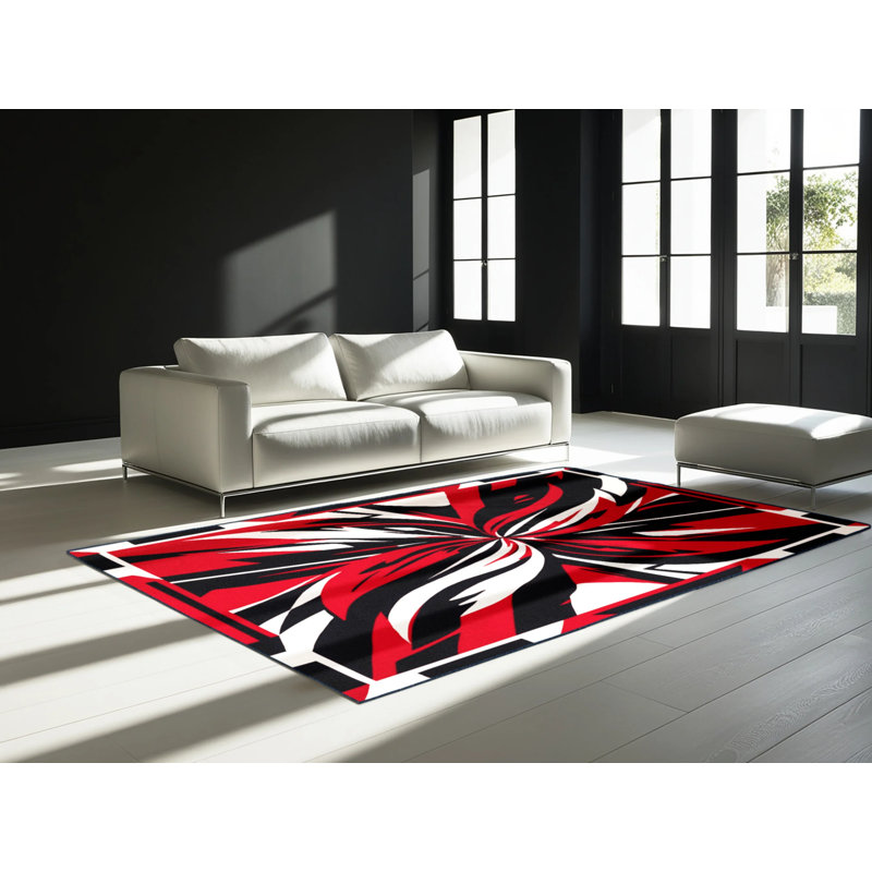 Ember Resonance Rug, Square 3'