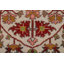 Floral Wool Ivory Oushak Indian Rug 3x5