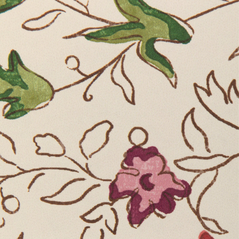 La Menagerie Riviere Floral Wood Pulp Blend Pretrimmed Roll, Blue