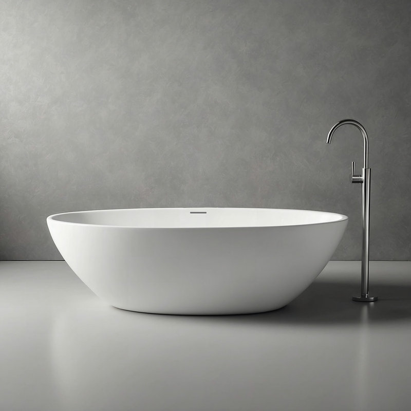 Hewett 1800mm x 850mm Soaking Stone Bathtub