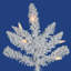 Flocked White Spruce AUnlit rtificial Christmas Tree-444197325