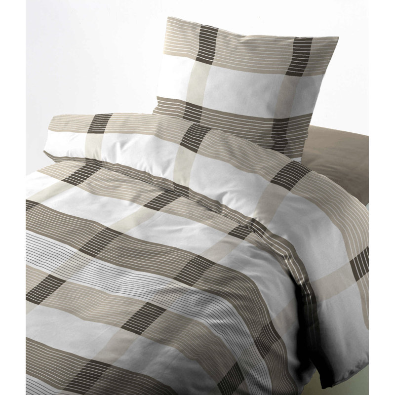 Striped Duvet Cover Set with Pillowcases, 155 x 220cm - 1 Pillowcase (80 x 80 cm)