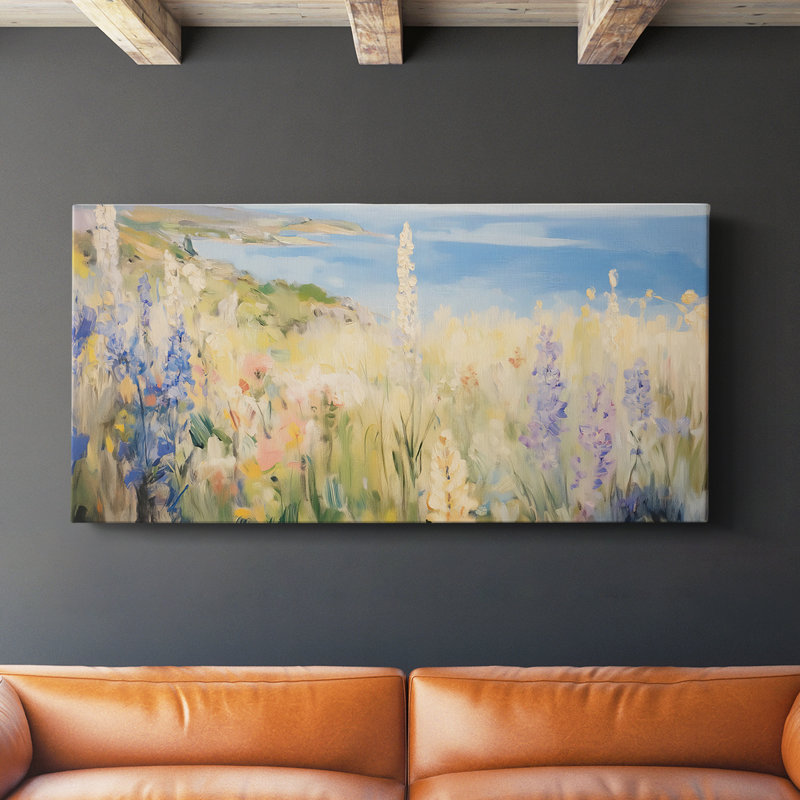 Botanical Series-CCXLVI- Toile tendue avec châssis - Prêt à accrocher, H 24 po x l 48 po