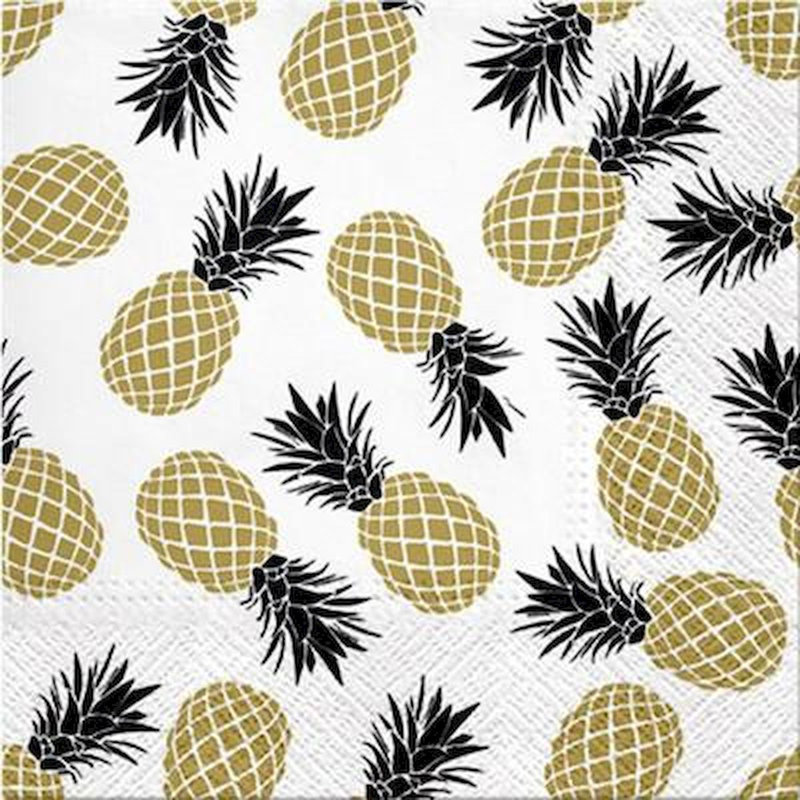 Serviettes ananas pour 20 invités