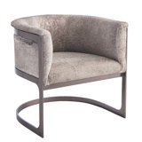 Regan Barrel Chair w/Hair-on-Hide