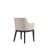 Gansevoort Modern Vegan Leather Upholstered Beech Wood Dining Arm Chair in Stone Gray-1884494484