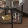 Jordyan 24" Glass And Distressed Iron Round End Table With Shelf