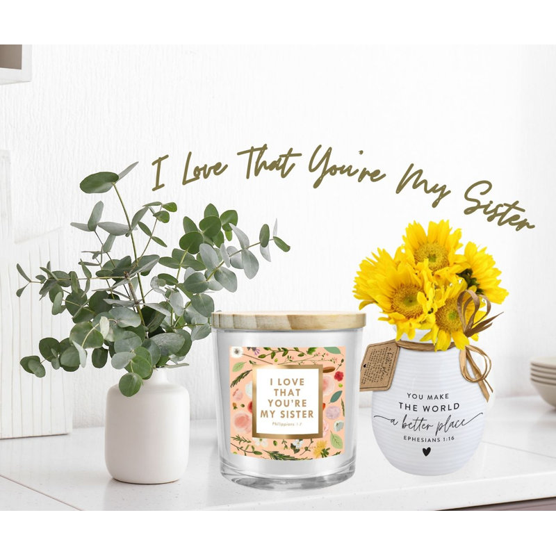 Bougie en pot légèrement parfumée avec support en verre