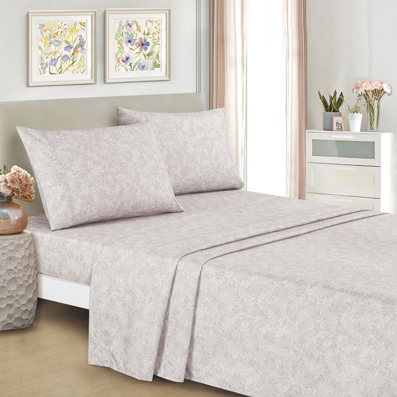 Ensemble d'édredon Floral Bed In A Bag, Grand édredon et 6 pièces supplémentaires, Rose