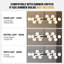 Lustre linéaire moderne en verre bullé à 16 lumières à intensité variable Spoutnik-1931703905