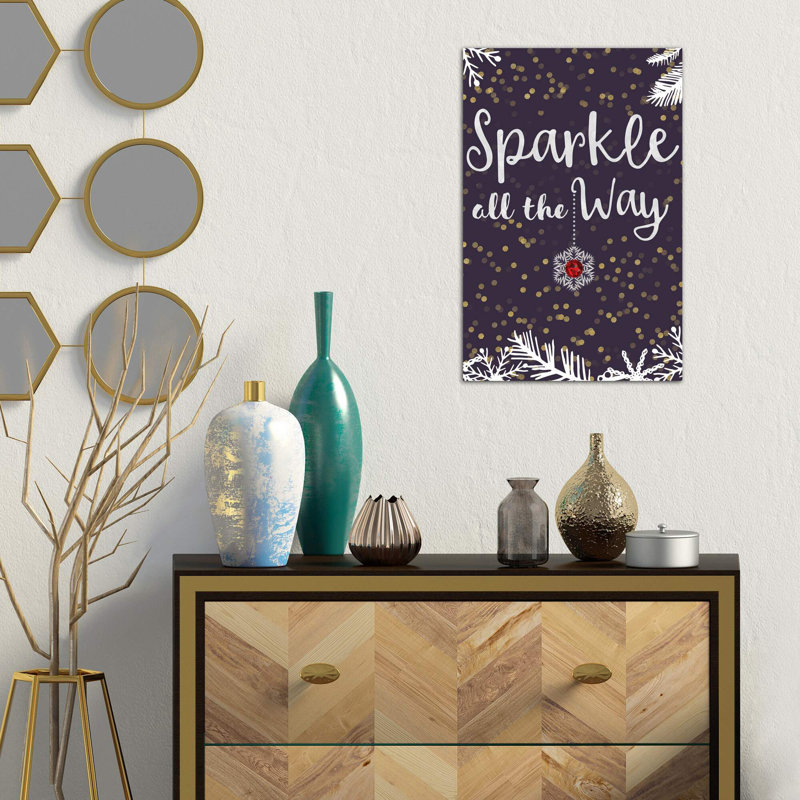 Sparkle All The Way II by Linda Birtel - Wrapped Canvas Print, 152.5 cm H x 101.5 cm W