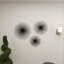 Ensemble de 3 décorations murales 3D en métal Starburst 16 po, 20 po, l 24 po-1541819370
