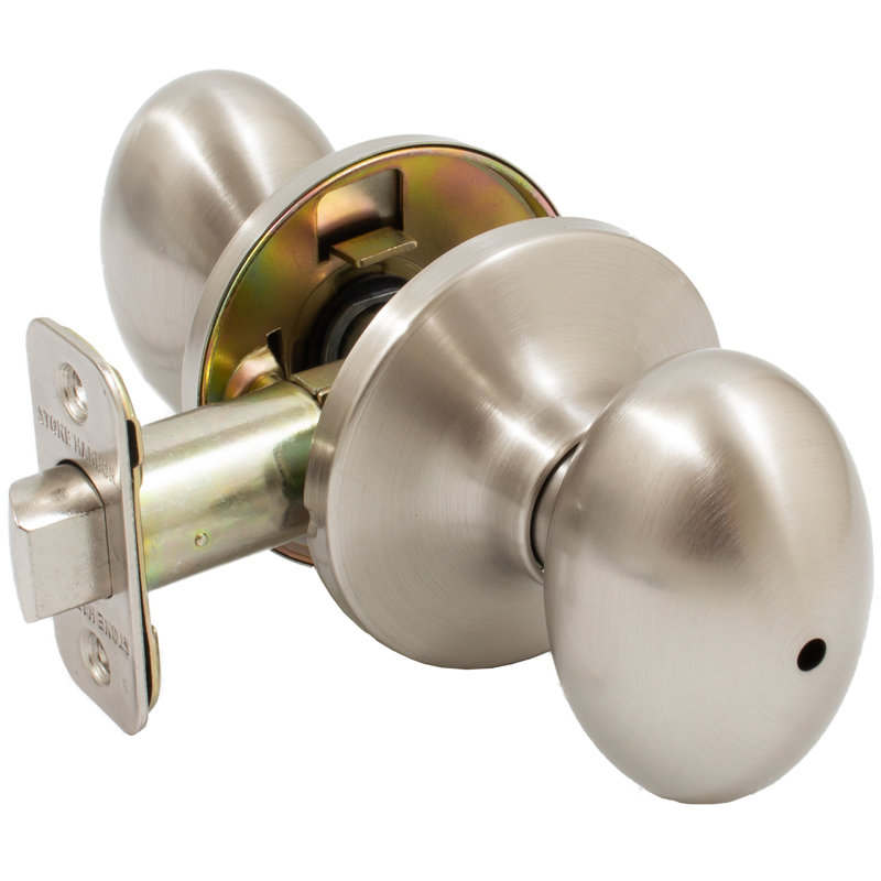 Bouton de porte d’intimité Springhill, Nickel satiné