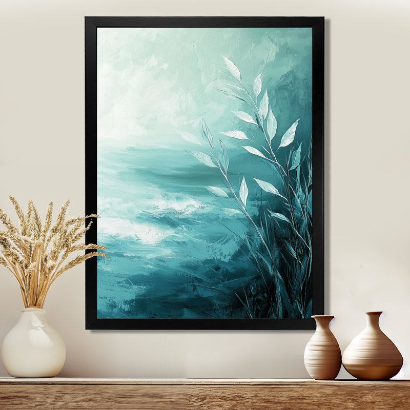 Renee - impressions sur toile florales, Black, H 20 po x l 12 po, Reproduction encadrée d'une seule photo