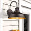 Applique murale d'extérieur Motion Sensor - luminaire de grange d'extérieur bronze huilé, ensemble de 2 pièces-636808976