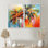 Popart Palm Trees I - palmiers floraux et palmiers, impressions sur toile