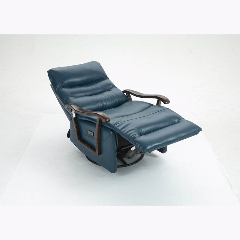 Fauteuil oscillant pivotant berçant inclinable électrique, Bleu