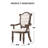 Rustic Style 2Pc Arm Chair