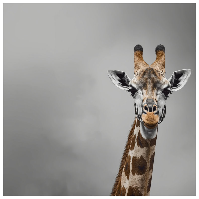 Girafe avec couvertures à long cou, 60in W x 80in H