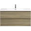 Meuble-lavabo flottant 42 po avec lavabo, meuble-lavabo mural moderne avec lavabo en résine et tiroirs à fermeture en douceur 42 po-1813696-1813701-1813703