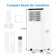 3-in-1 Portable Air Conditioner 9000 BTU – Cooling, Dehumidifier & Fan – Energy Saving Mobile AC with 24H Timer, Sleep Mode, Window Kit – Ideal for Rooms up to 400 Sq Ft – White