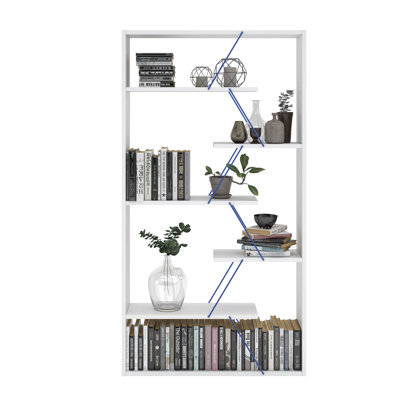 Étagère à livres à cadre ouvert en bois Furnish Home Store