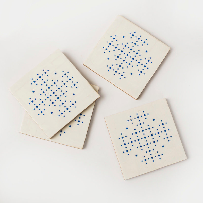 Ensemble de 4 sous-verres Mela Artisans Perfora